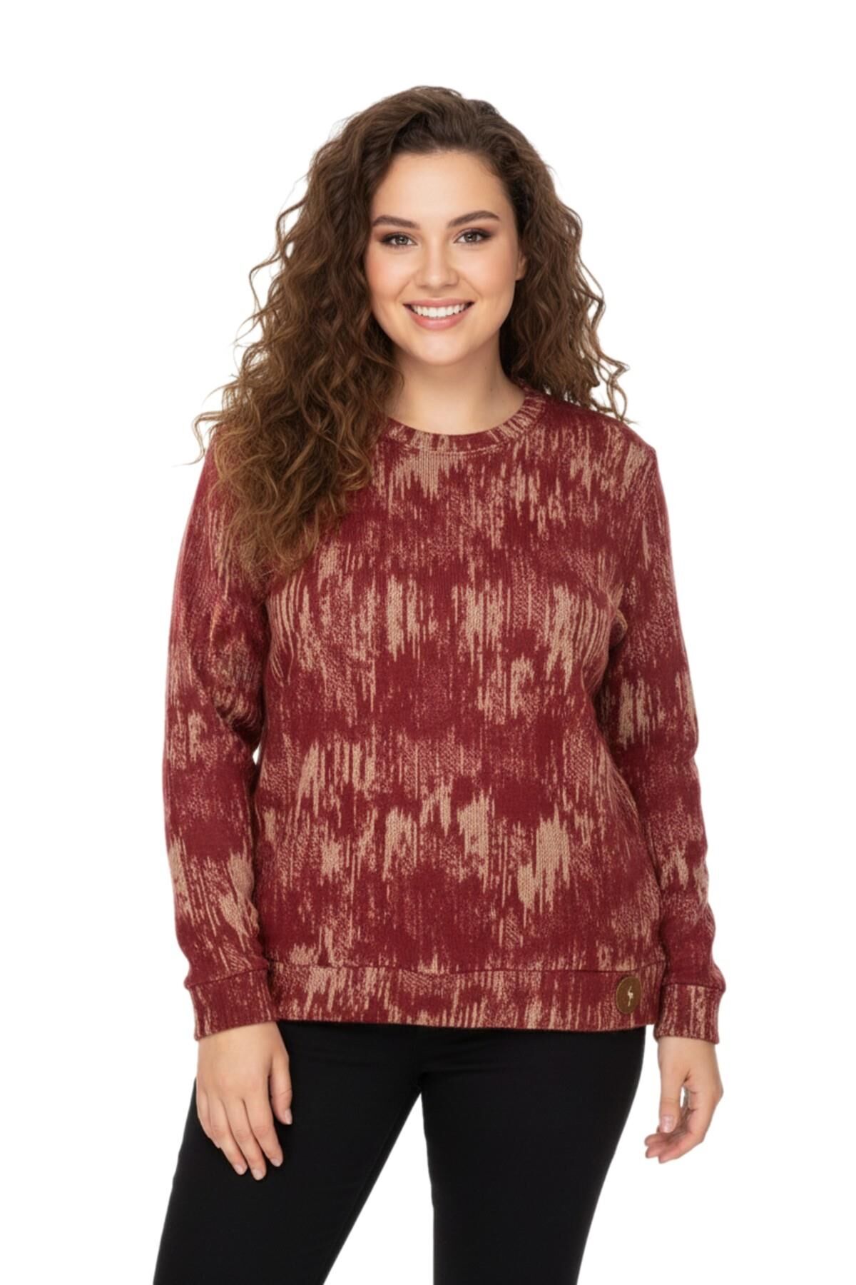 Kadın Sıfıryaka Sweatshirt  BGL-ST05112 KİREMİT - L