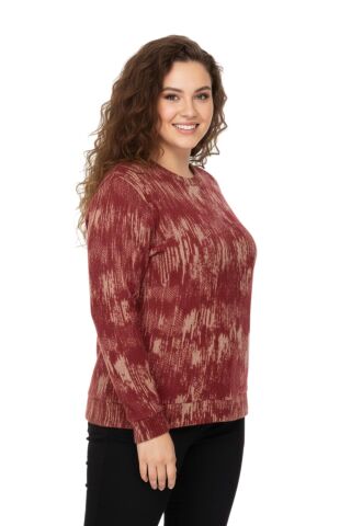 Kadın Sıfıryaka Sweatshirt  BGL-ST05112 KİREMİT - L