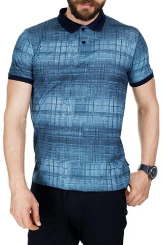 Erkek Polo Yaka Baskılı Tişört BGL-ST00530
