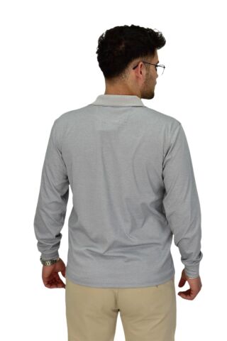 Erkek Mevsimlik Polo Yaka Sweatshirt 6830 BGL-ST04414 A.GRİ - XL