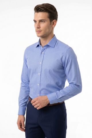 Erkek Slim Fitt Armürlü Uzun Kol Gömlek 2413 BGL-ST05504