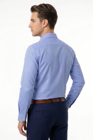 Erkek Slim Fitt Armürlü Uzun Kol Gömlek 2413 BGL-ST05504