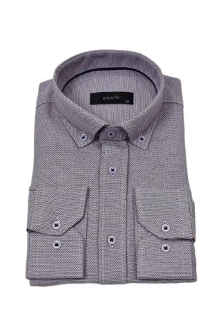 Erkek Klasik Tek Cepli Gömlek BGL-ST03903 MÜRDÜM - XL