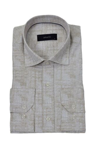 Erkek Klasik Puantiyeli Tek Cepli Gömlek BGL-ST03908