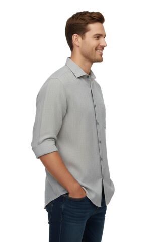 Erkek Yazlık Klasik Uzun Kol Gömlek 3819 BGL-ST04753