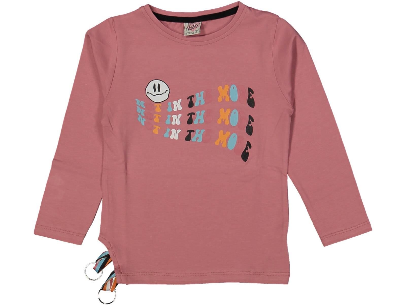 Kız Çocuk Mevsimlik Emoji Baskılı Sweatshirt BGL-ST03650 G.KURUSU - 14 YAŞ