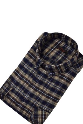 Erkek Pamuklu Kışlık Çift Cep Kapaklı Renk Gömlek BGL-ST03264