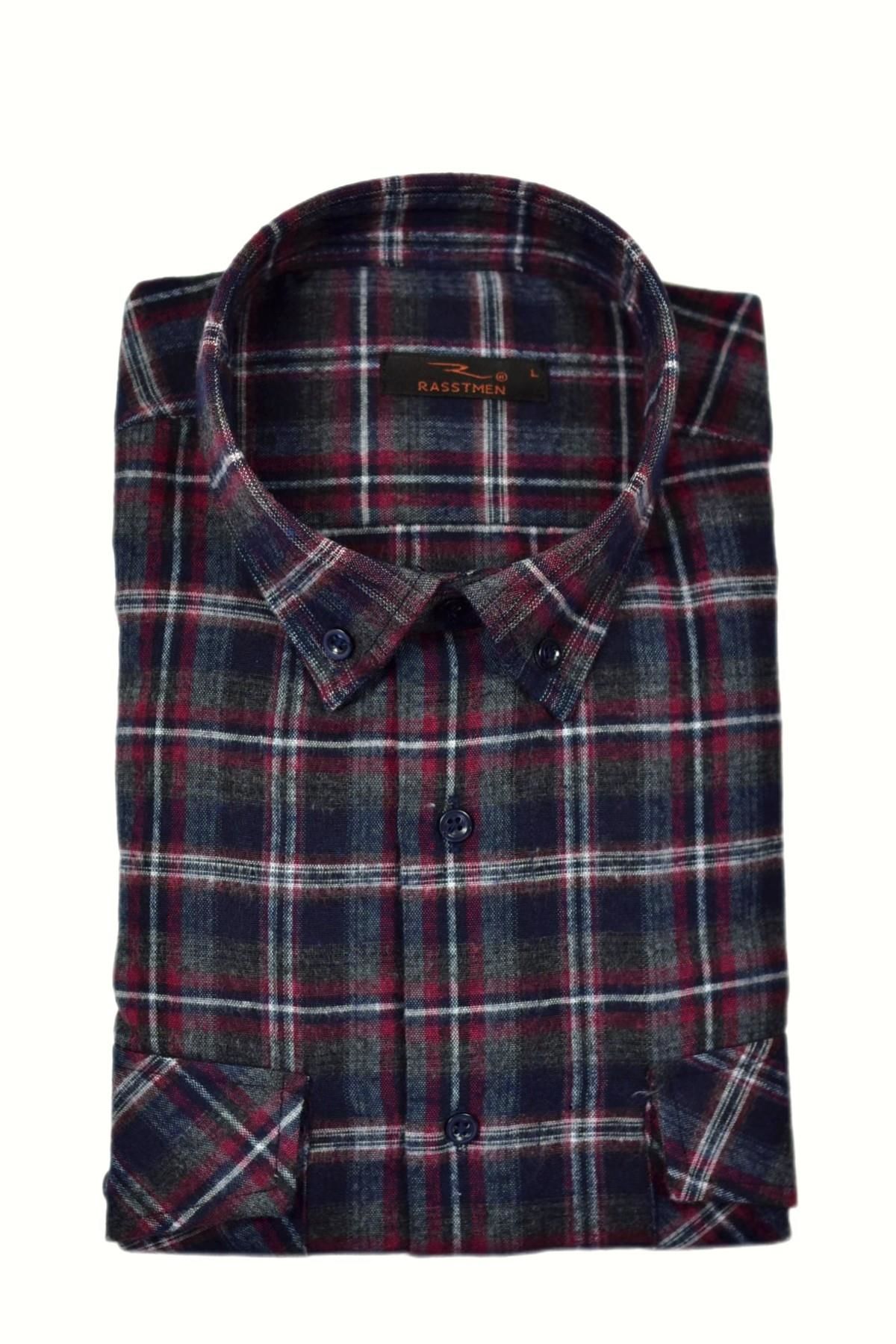 Erkek Pamuklu Kışlık Çift Cep Kapaklı Renk Gömlek BGL-ST03264