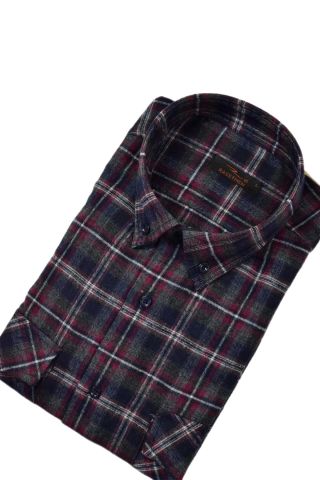 Erkek Pamuklu Kışlık Çift Cep Kapaklı Renk Gömlek BGL-ST03264