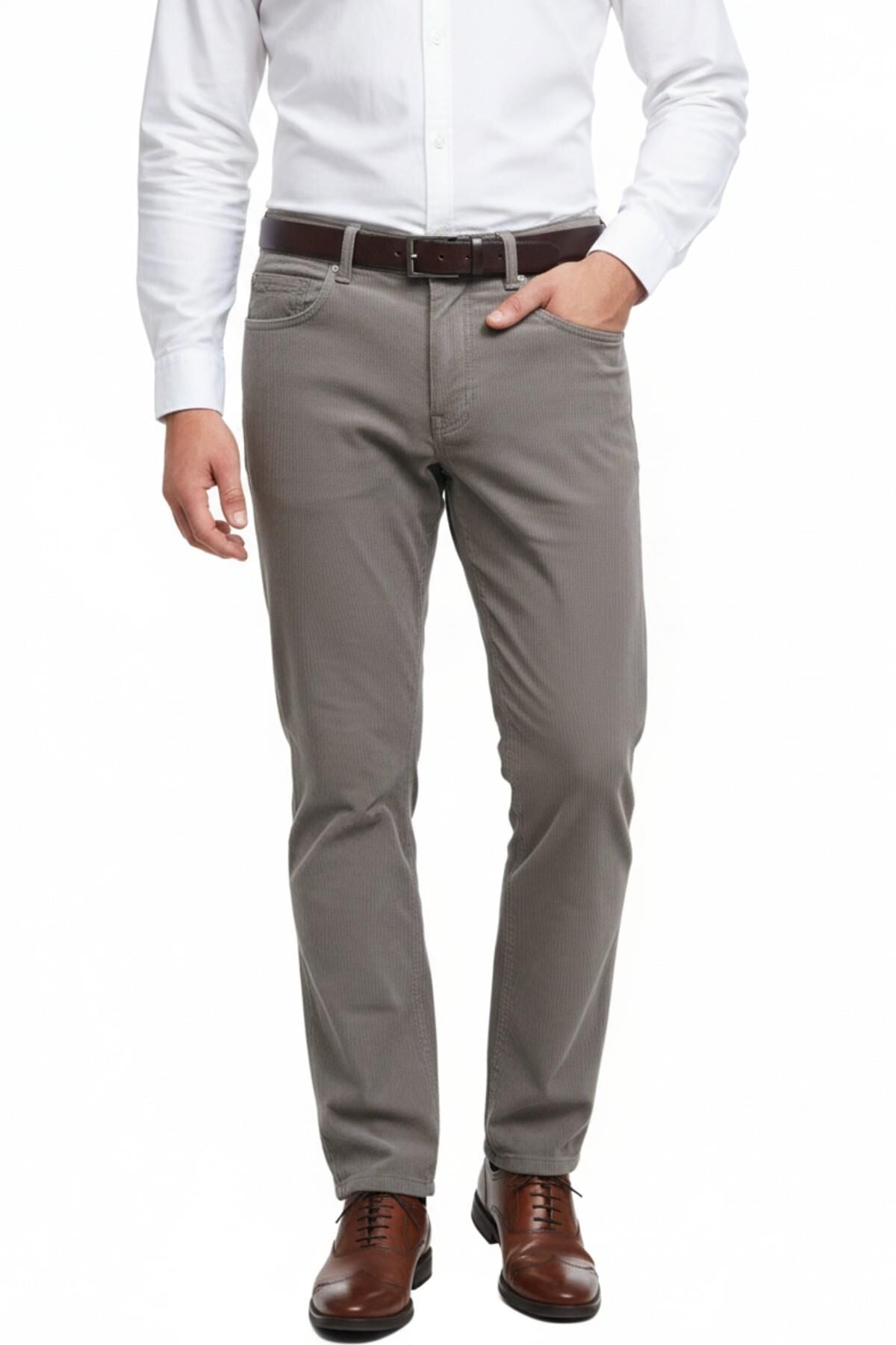 Erkek Regular Fit 5 Cep Kadife Pantolon 320 BGL-ST05054