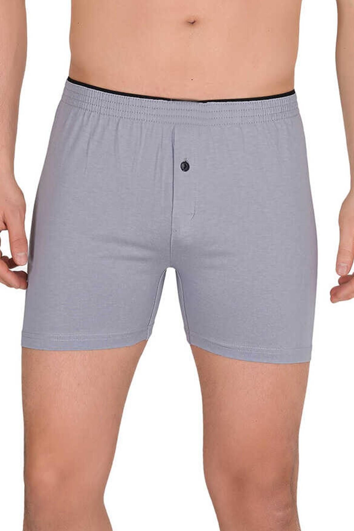 Erkek Havlu Bel Penye Boxer BGL-ST03946 GRİ - 2XL