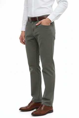 Erkek Regular Fit 5 Cep Kadife Pantolon 320 BGL-ST05054 GRİ - 40