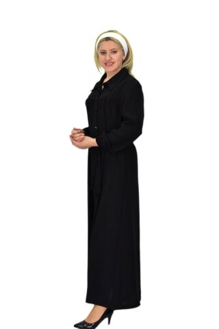 Kadın Ferace Elbise BGL-ST03809 SİYAH - 48