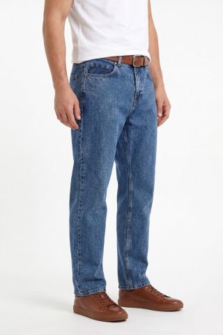 Erkek Baggy Jeans Pantolon BGL-ST05448 MAVİ - 32