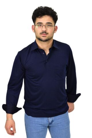 Erkek Gömlek Yaka Uzunkol Tişört T6063 BGL-ST04542