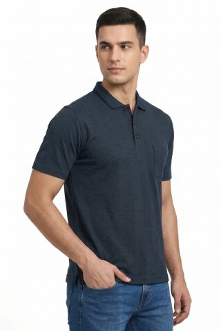 Erkek Polo Yaka Kısa Kollu Cepli Tişört Klasik Kalıp 5302 BGL-ST05534 TAŞ - XL
