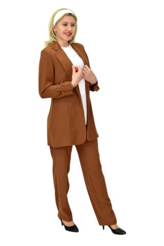 Kadın Ceket Pantolon Bluz 3 Lü Takım BGL-ST03808 SİYAH - 40
