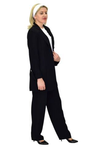 Kadın Ceket Pantolon Bluz 3 Lü Takım BGL-ST03808 TABA - 38