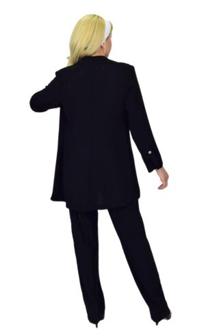 Kadın Ceket Pantolon Bluz 3 Lü Takım BGL-ST03808 SİYAH - 40