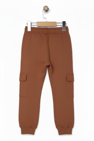 Erkek Çocuk Paça Manşetli Tek Kargo Cepli  Eşofman Altı  BGL-ST05223