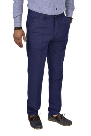 Erkek Kanvas Yazlık Pantolon Klasik 325 BGL-ST04597 İNDİGO - 50