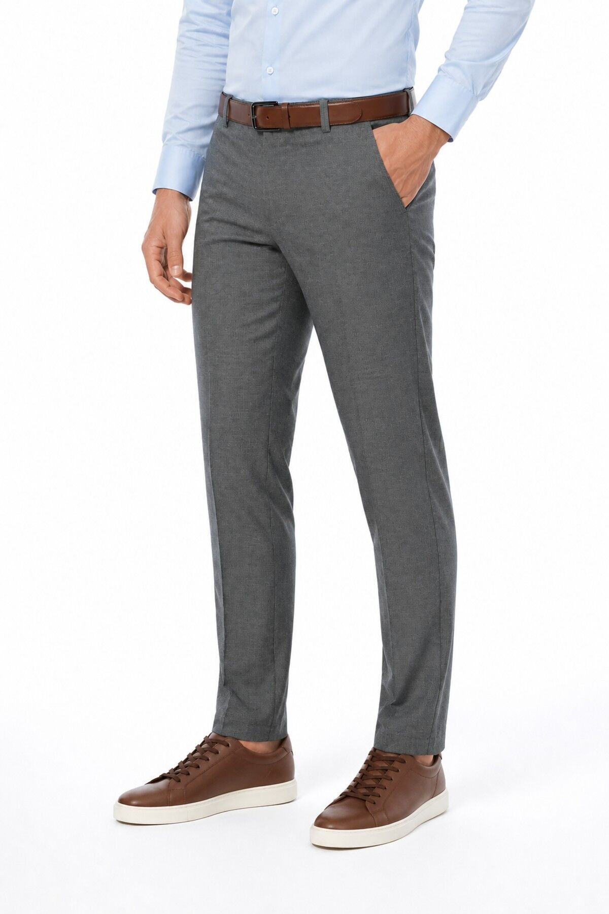 Erkek Kanvas Pantolon Regular Kalıp Yazlık BGL-ST05395 K.GRİ - 50