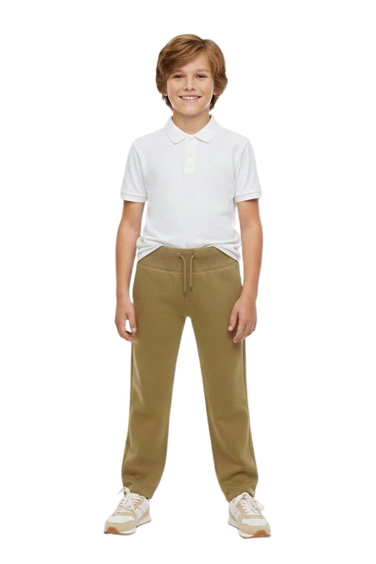 Erkek Çocuk Bej Rengi Eşofman Altı BGL-ST04888