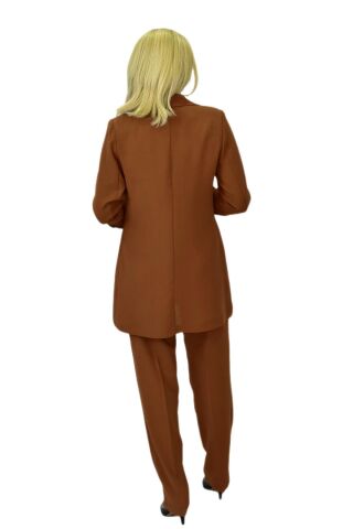 Kadın Ceket Pantolon Bluz 3 Lü Takım BGL-ST03808 TABA - 38