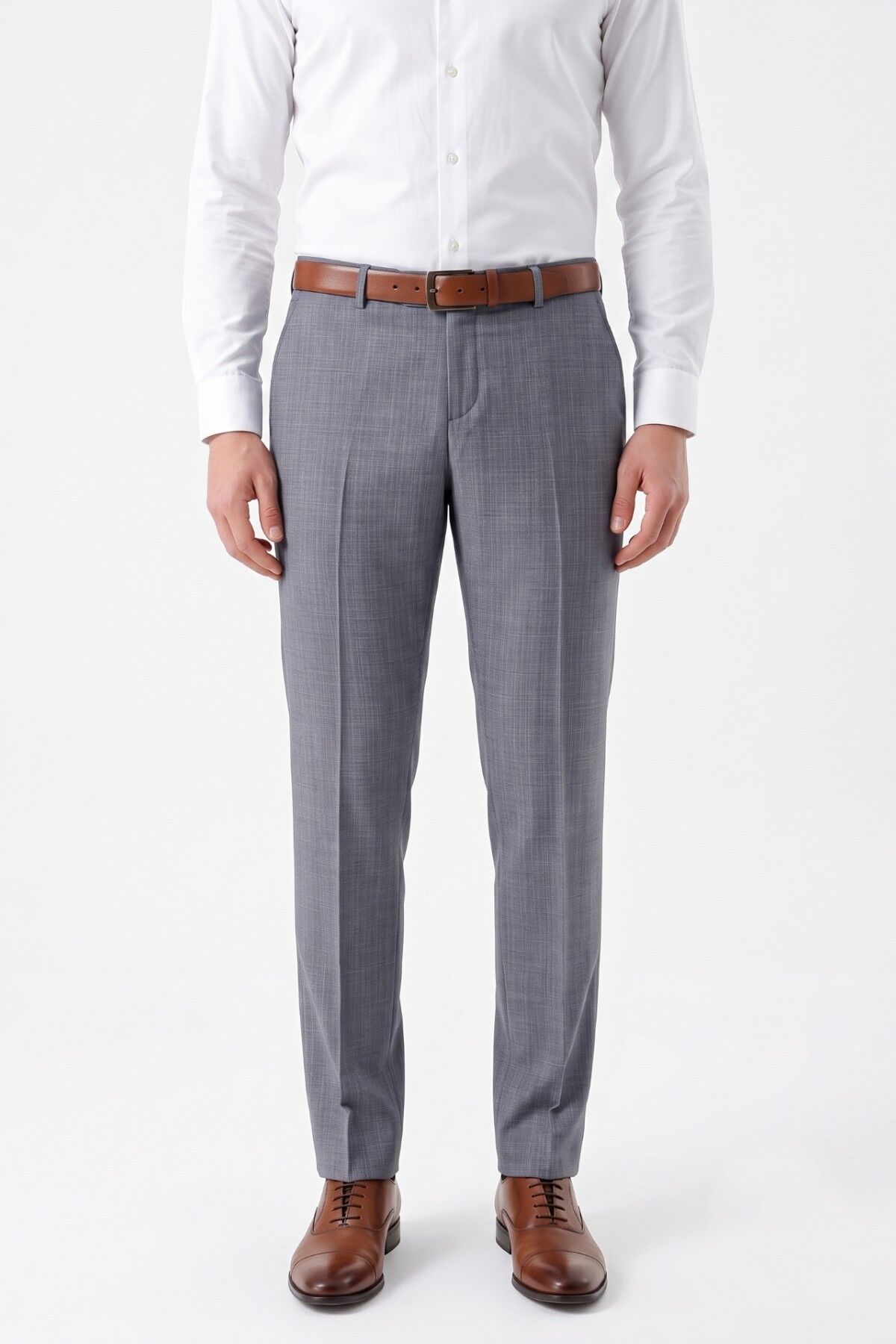 Erkek Klasik Kalıp Kumaş Pantolon 2006P BGL-ST05610 K.GRİ - 52