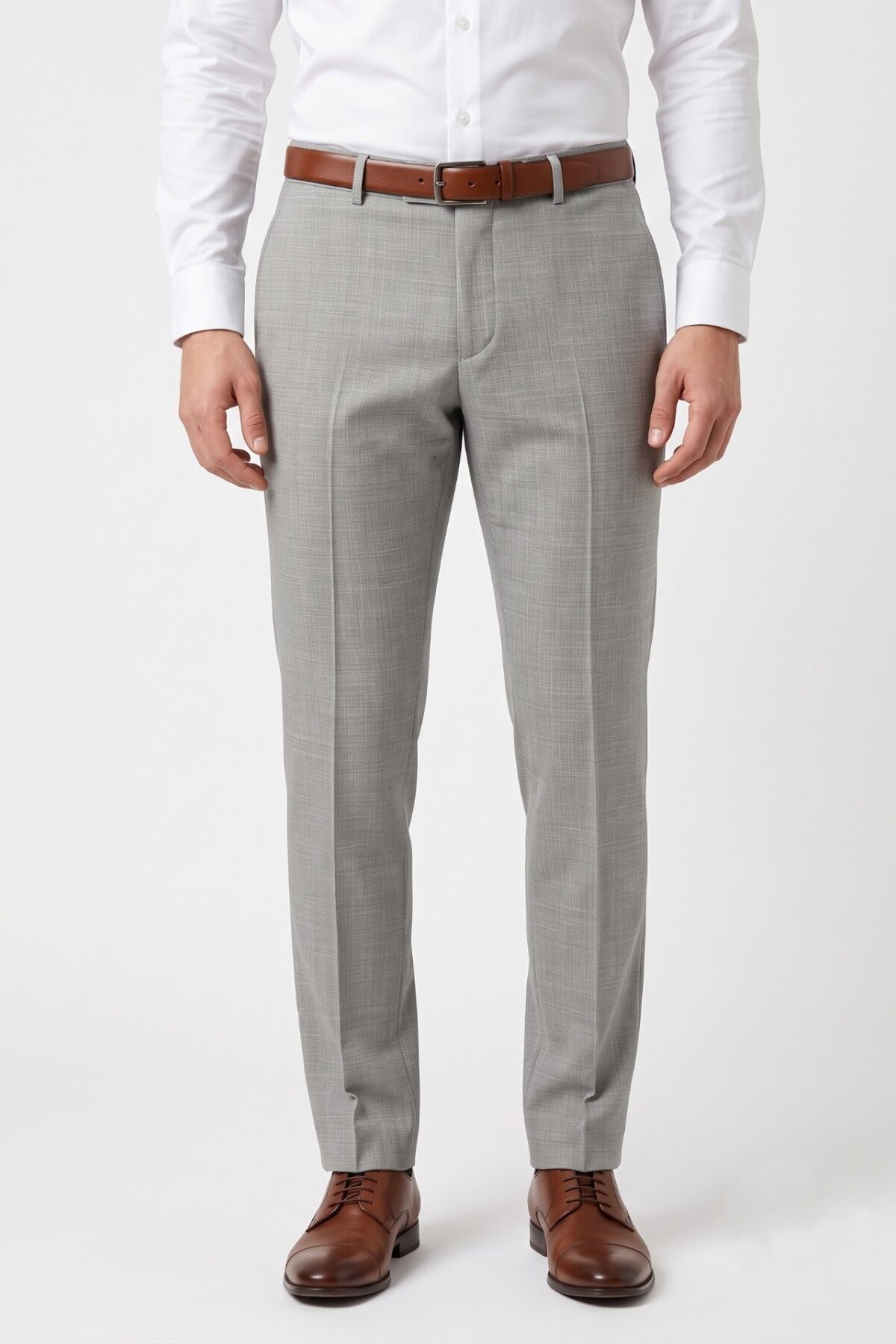 Erkek Klasik Kalıp Kumaş Pantolon 2006P BGL-ST05610 TAŞ - 44