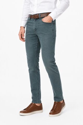 Erkek Silim Fit Jeans Model Pantolon 311 BGL-ST05456 MİNT-YEŞİLİ - 32