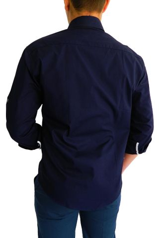 KAMER ERKEK ÇİZGİ DETAYLI GÖMLEK 7343