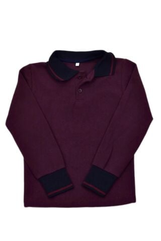 Kolej Polo Yaka Selanik Sweat Mürdüm BGL-ST03896 MÜRDÜM - 10 YAŞ