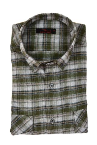 Erkek Pamuklu Kışlık Çift Cep Kapaklı Renk Gömlek BGL-ST03266