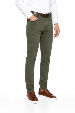 Erkek Silim Fit Jeans Model Pantolon 311 BGL-ST05456 HAKİ - 34
