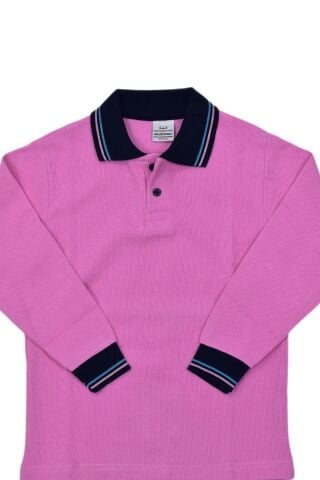 Kolej Polo Yaka Sweat Pembe BGL-YMRTP-5 PEMBE - 11 YAŞ