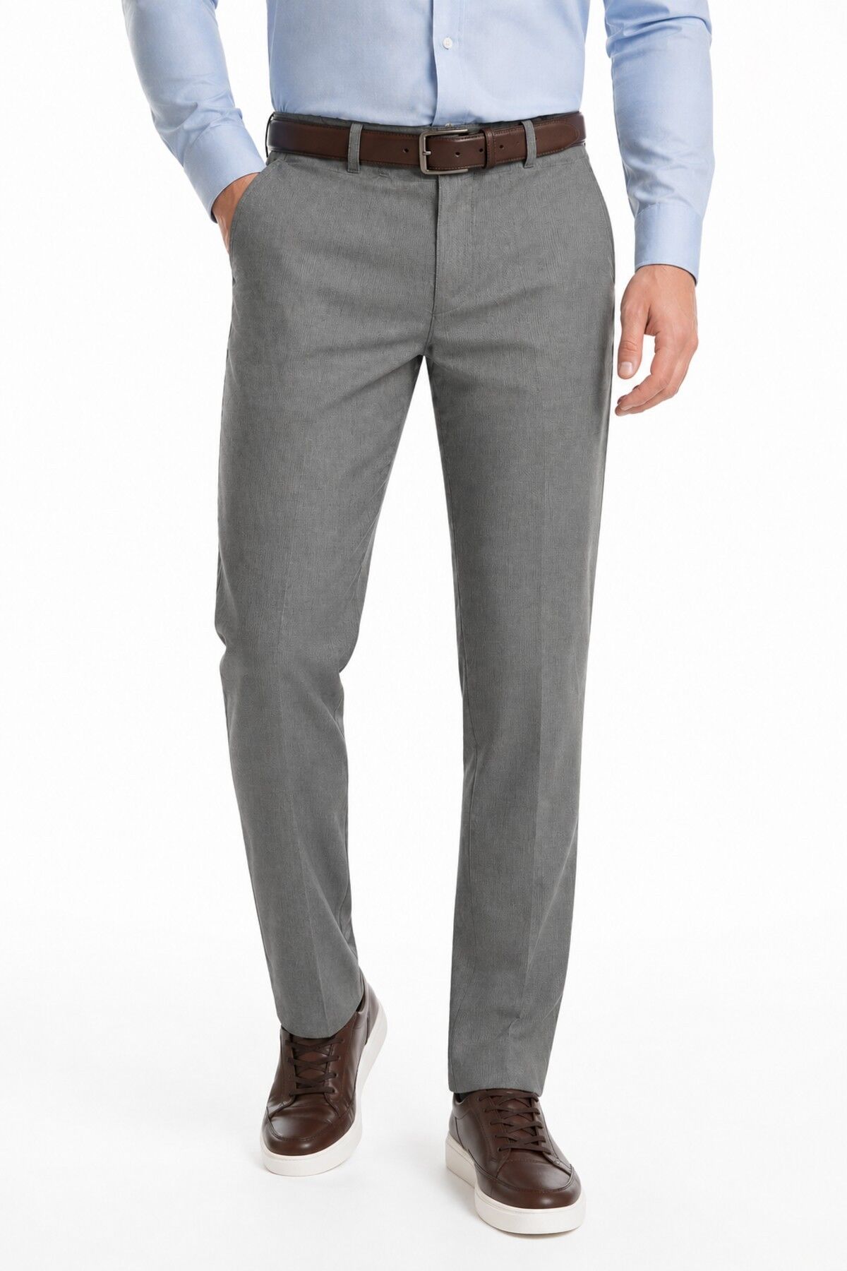 Erkek Kanvas Pantolon Regular Kalıp Yazlık BGL-ST05396 GRİ - 50