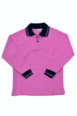 Kolej Polo Yaka Sweat Pembe BGL-YMRTP-5 PEMBE - 9 YAŞ
