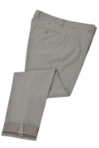 Erkek Klasik Kuş Gözü Kumaş Pantolon BGL-ST04739 BEJ - 54