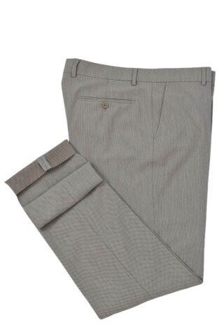 Erkek Klasik Kuş Gözü Kumaş Pantolon BGL-ST04739 BEJ - 54