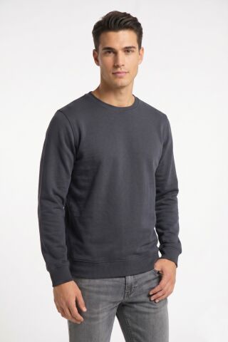 Erkek Sıfıyaka Sweatshirt Regular Kalıp BGL-ST05411 ANTRASİT - 2XL