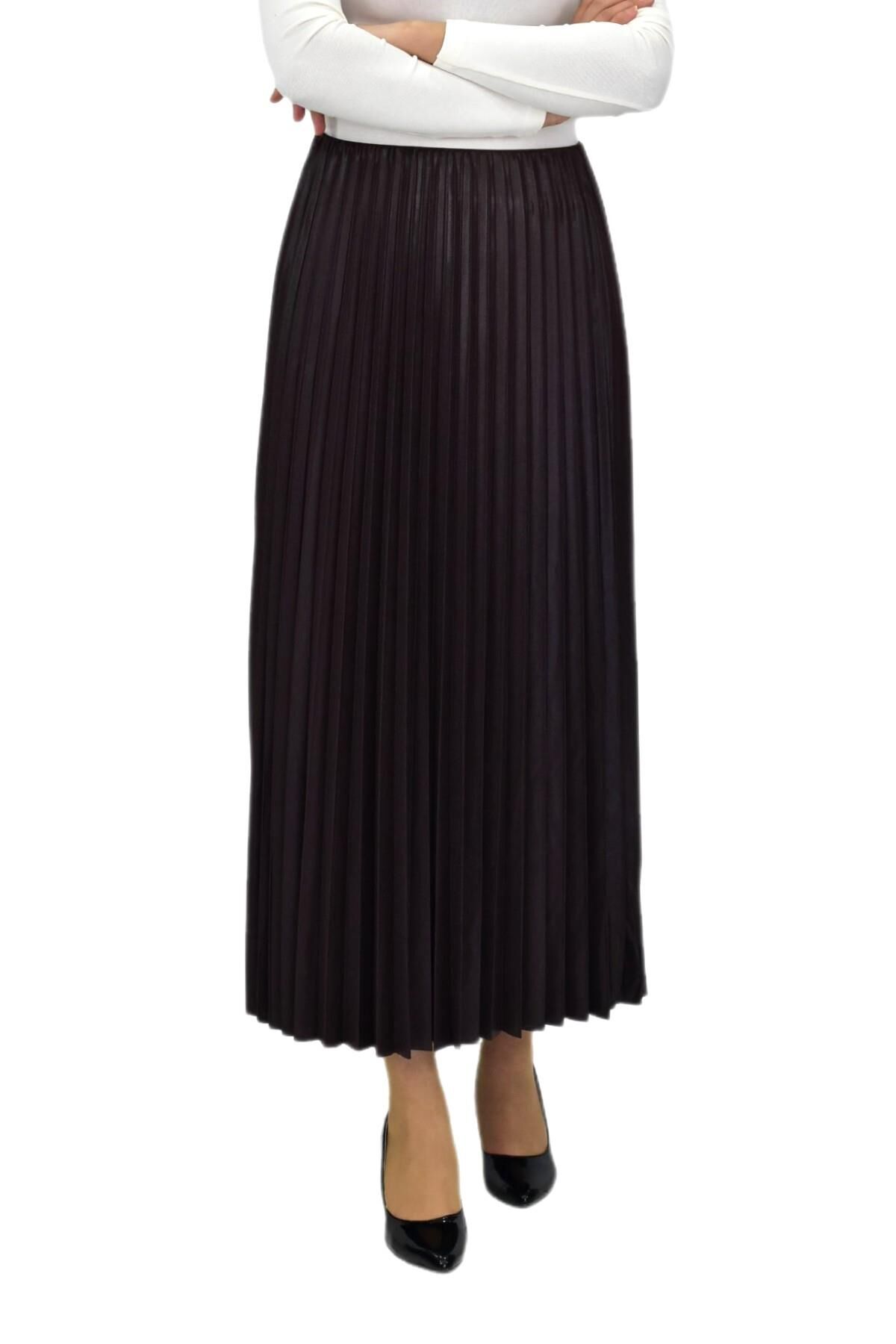 Kadın Piliseli Lastikli Etek  BGL-ST04244