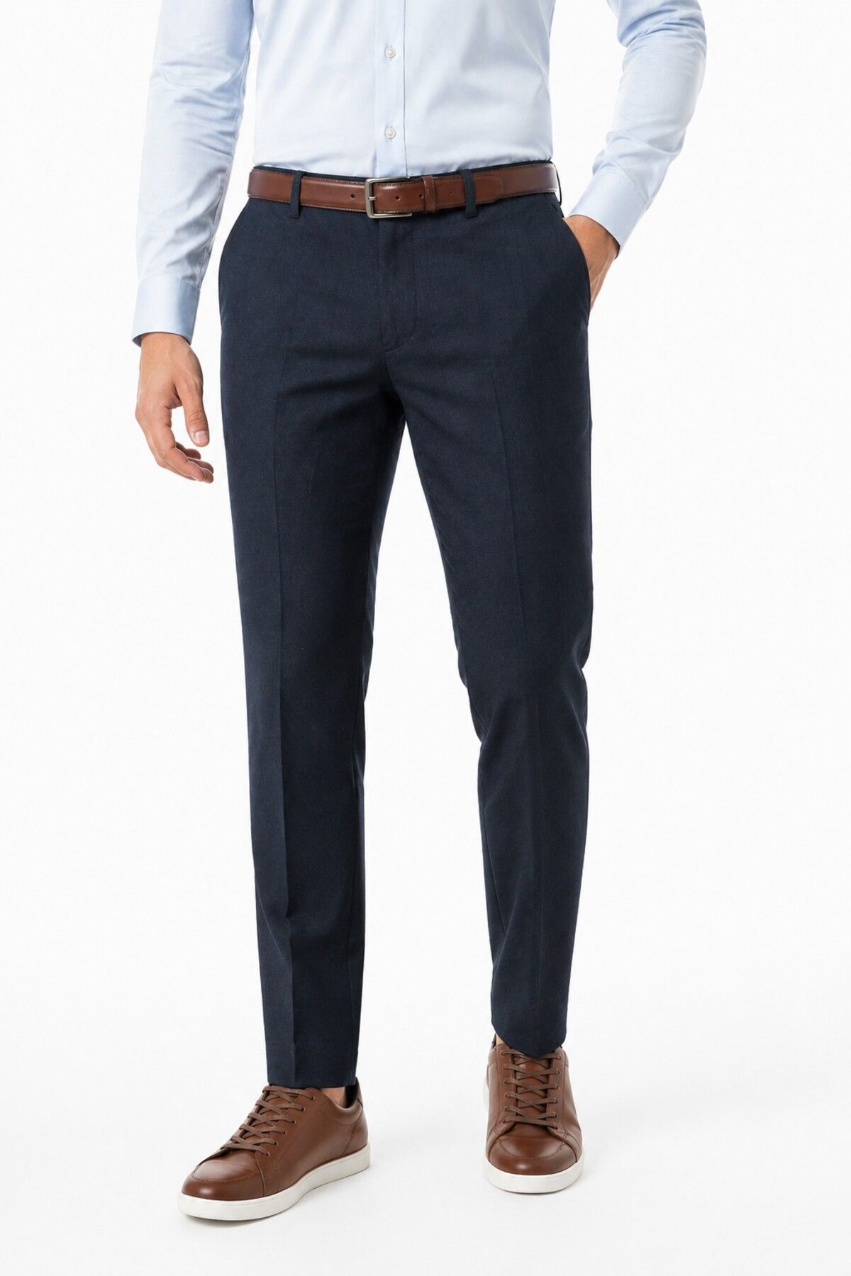 Erkek Kanvas Pantolon Regular Kalıp Yazlık BGL-ST05396 LACİVERT - 46