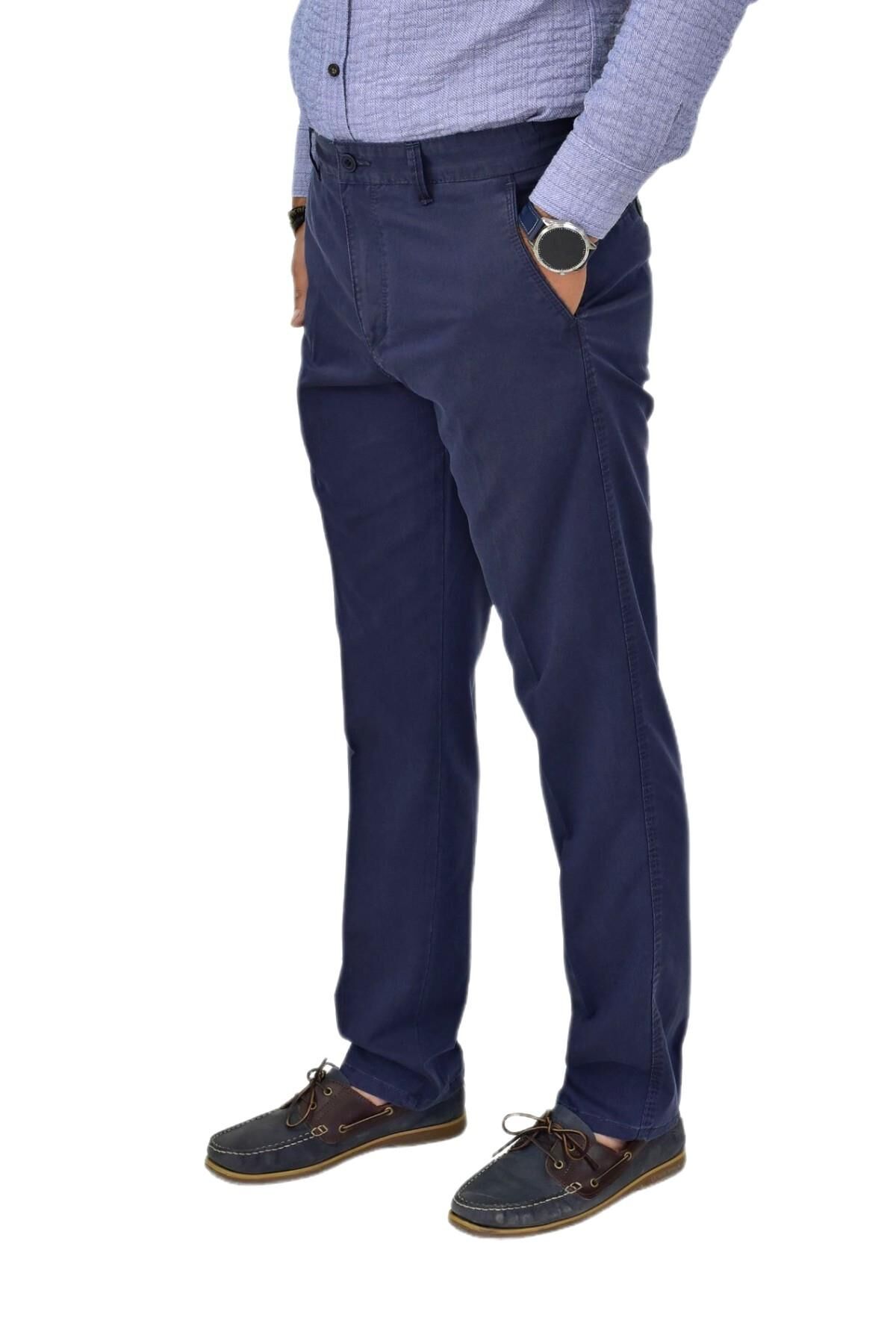 Erkek Kanvas Yazlık Pantolon Klasik 624 BGL-ST04602 LACİVERT - 52