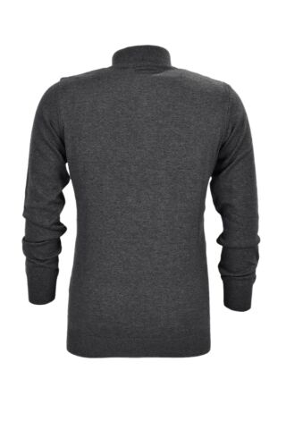 Erkek Spor Düz Fermuarlı Yaka Kazak R22949 BGL-ST03181 ANTRASİT - M