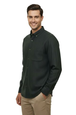 Erkek Kışlık Uzun Kol Tek Cepli Gömlek BGL-ST04819