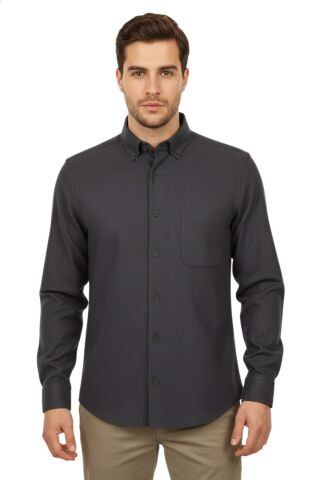 Erkek Kışlık Uzun Kol Tek Cepli Gömlek BGL-ST04819