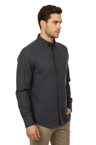 Erkek Kışlık Uzun Kol Tek Cepli Gömlek BGL-ST04819