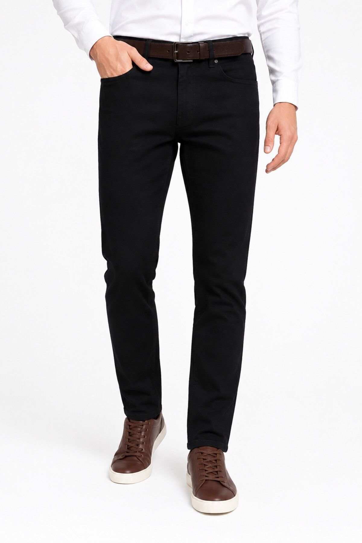 Erkek Silim Fit Jeans Model Pantolon 311 BGL-ST05456 SİYAH - 33/34