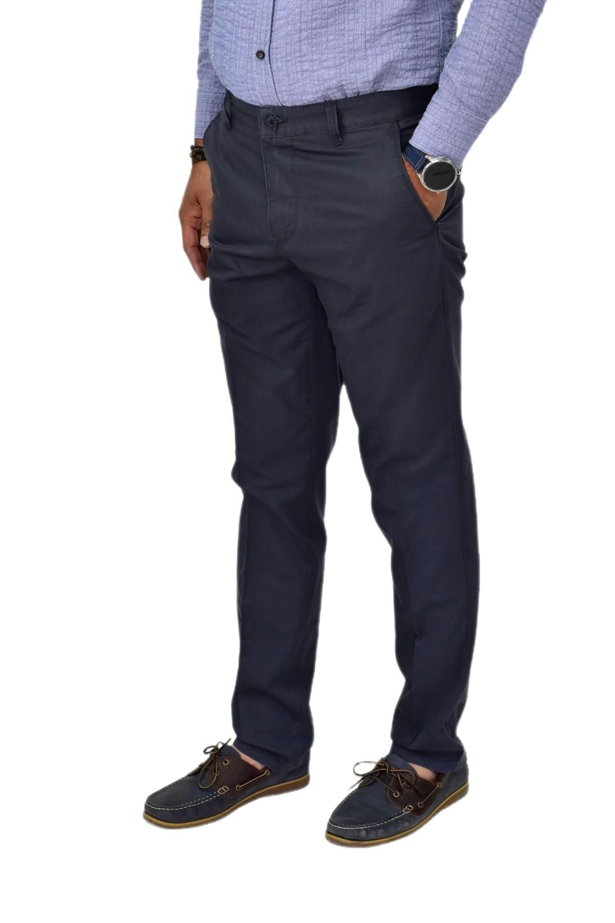 Erkek Kanvas Yazlık Pantolon Klasik 1057 BGL-ST04601 FÜME - 50